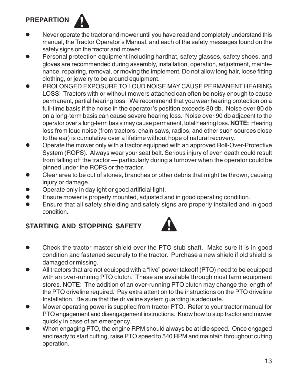 King Kutter Rotary Mower User Manual | Page 13 / 46