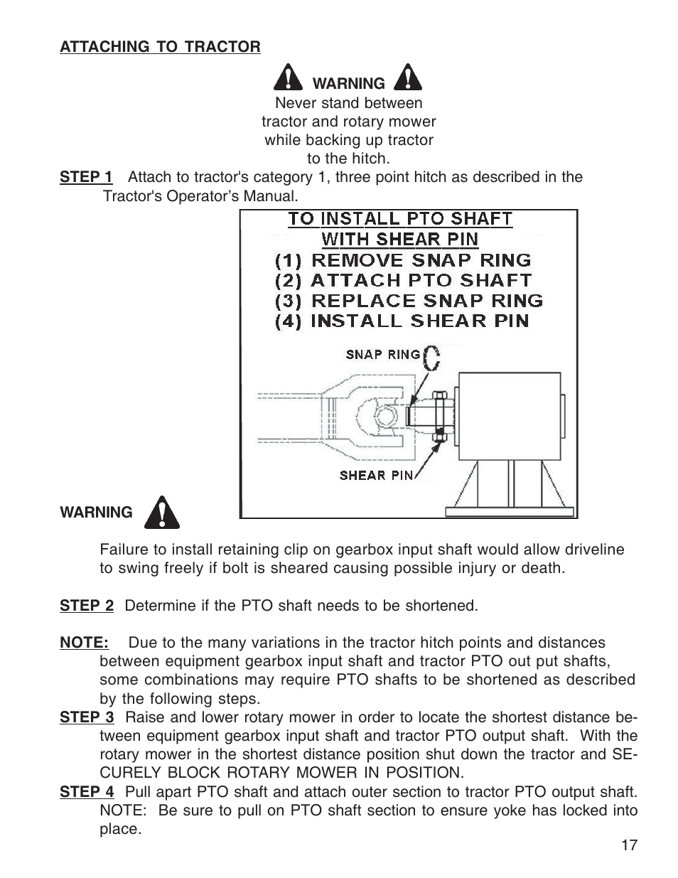 King Kutter Rotary Mower User Manual | Page 17 / 46