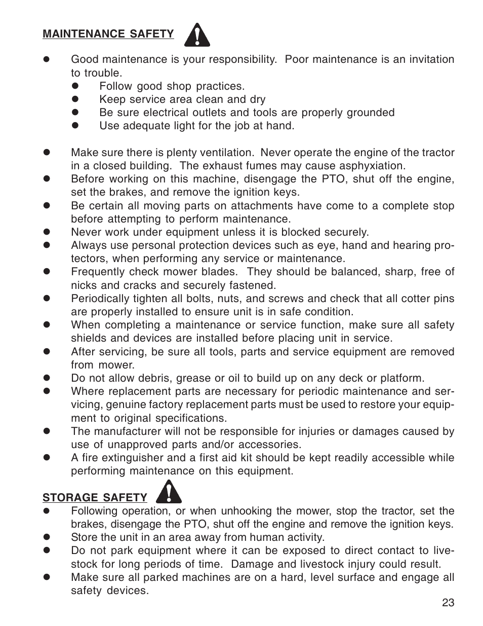King Kutter Rotary Mower User Manual | Page 23 / 46