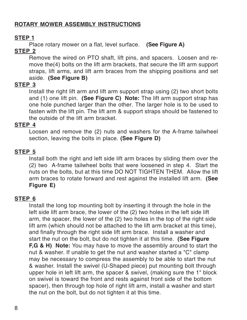 King Kutter Rotary Mower User Manual | Page 8 / 46