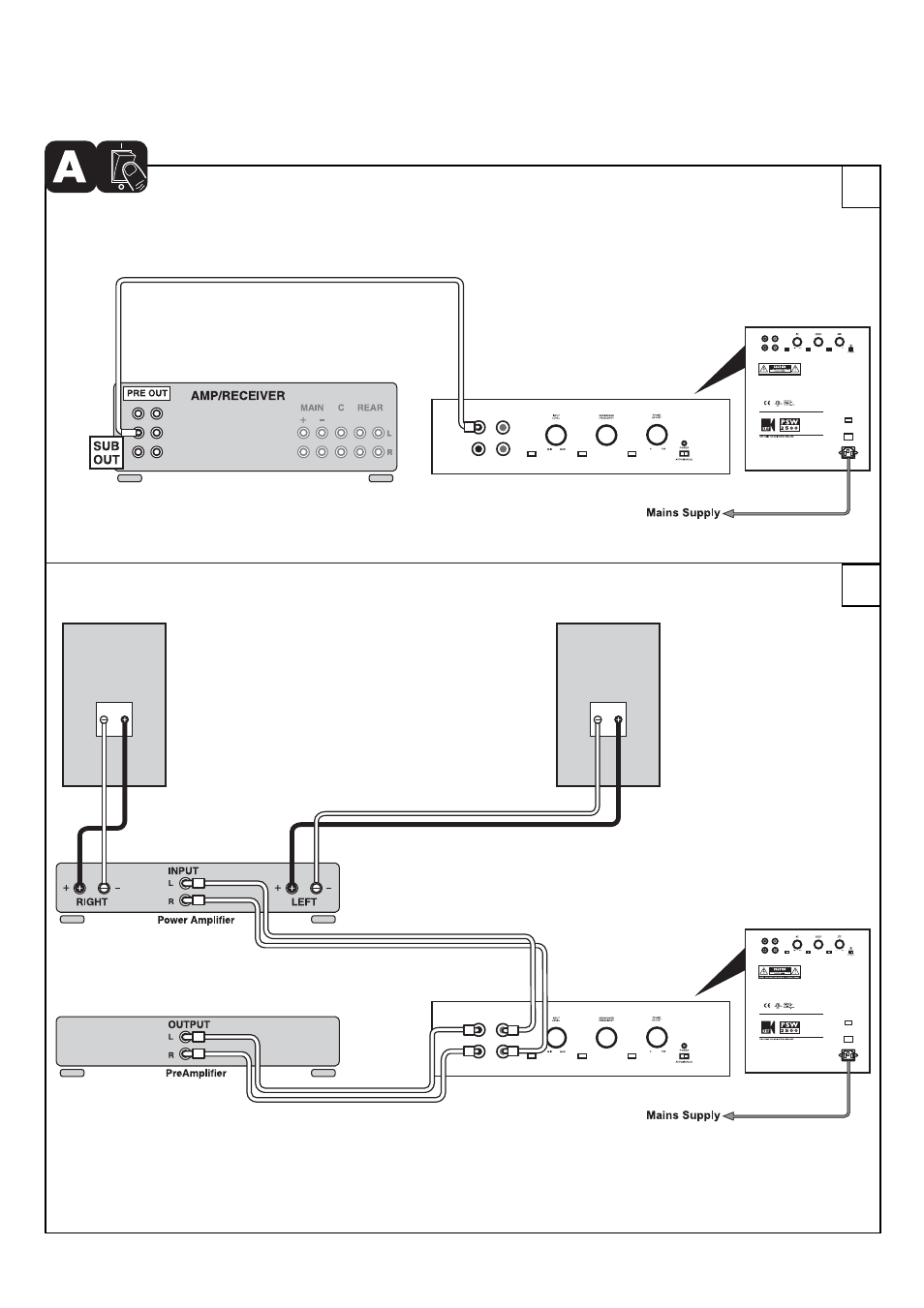 Connections | KEF Audio PSW 2500 User Manual | Page 19 / 20