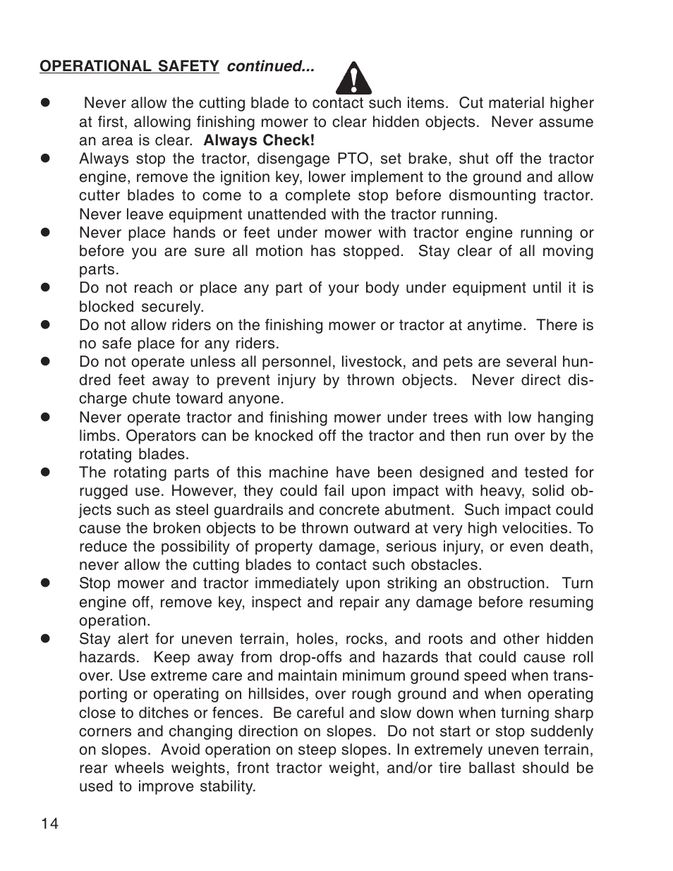 King Kutter Free Floating User Manual | Page 14 / 44