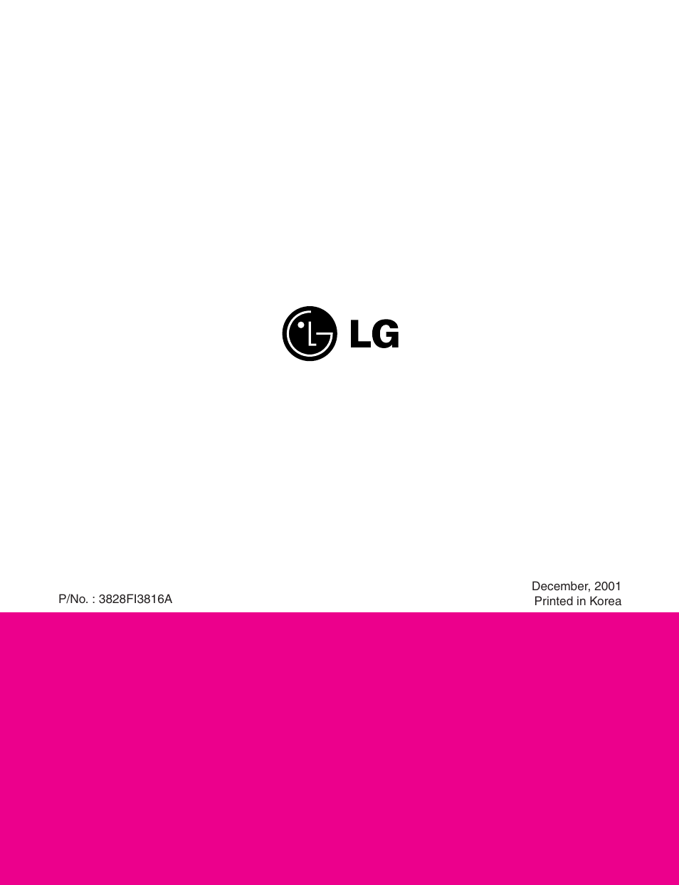 LG V-C7050HT User Manual | Page 23 / 23
