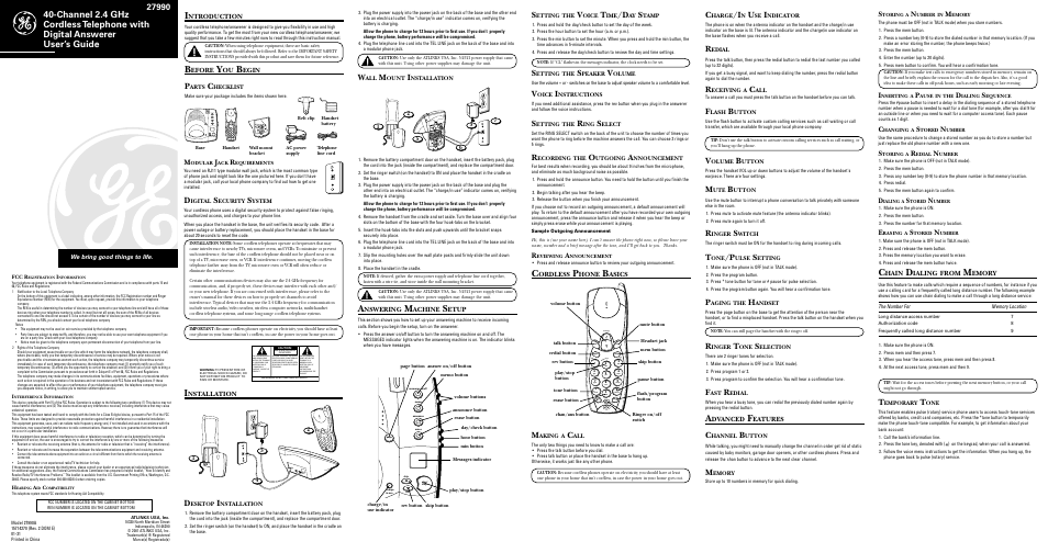 LG 27990 User Manual | 2 pages