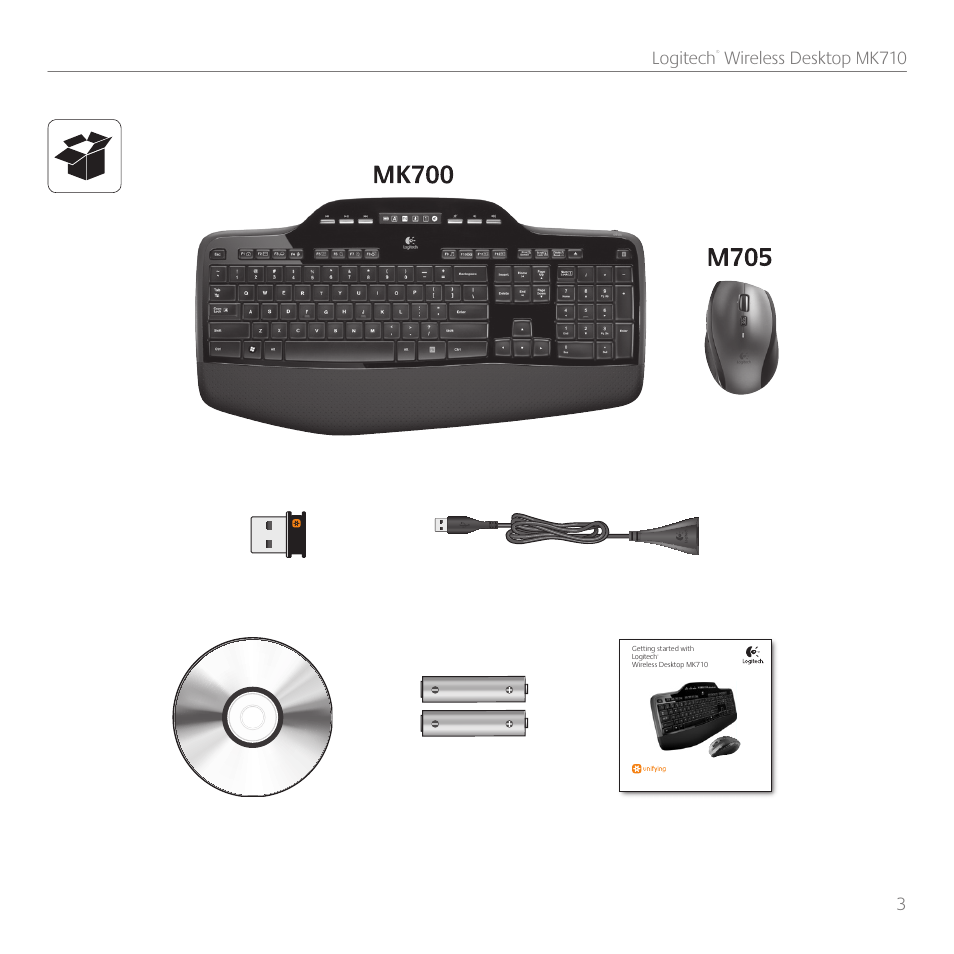3 logitech, Wireless desktop mk710 | Logitech Wireless Desktop MK710