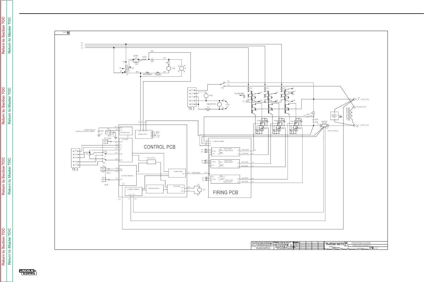 Electrical Diagrams Operating Schematic Idealarc Dc1000 Lincoln Electric Idealarc Dc 1000 Svm123 A User Manual Page 108 113 Original Mode Electrical Diagrams Operating Schematic Idealarc Dc1000 Lincoln Electric Idealarc Dc 1000 Svm123 A User Manual Page 108 113 Original Mode