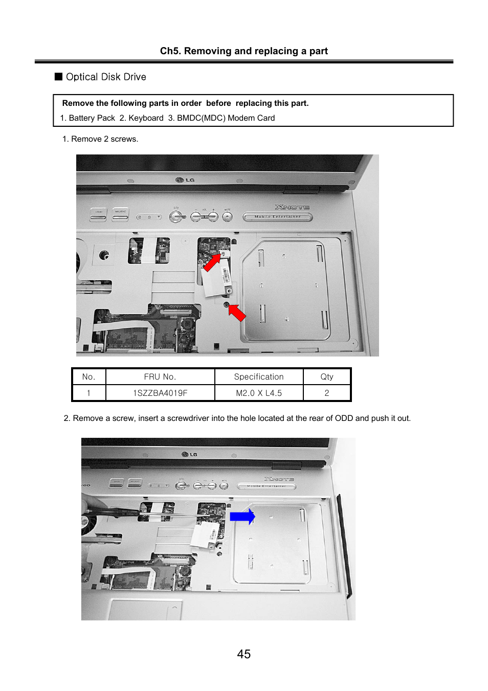 LG LW60 User Manual | Page 46 / 118