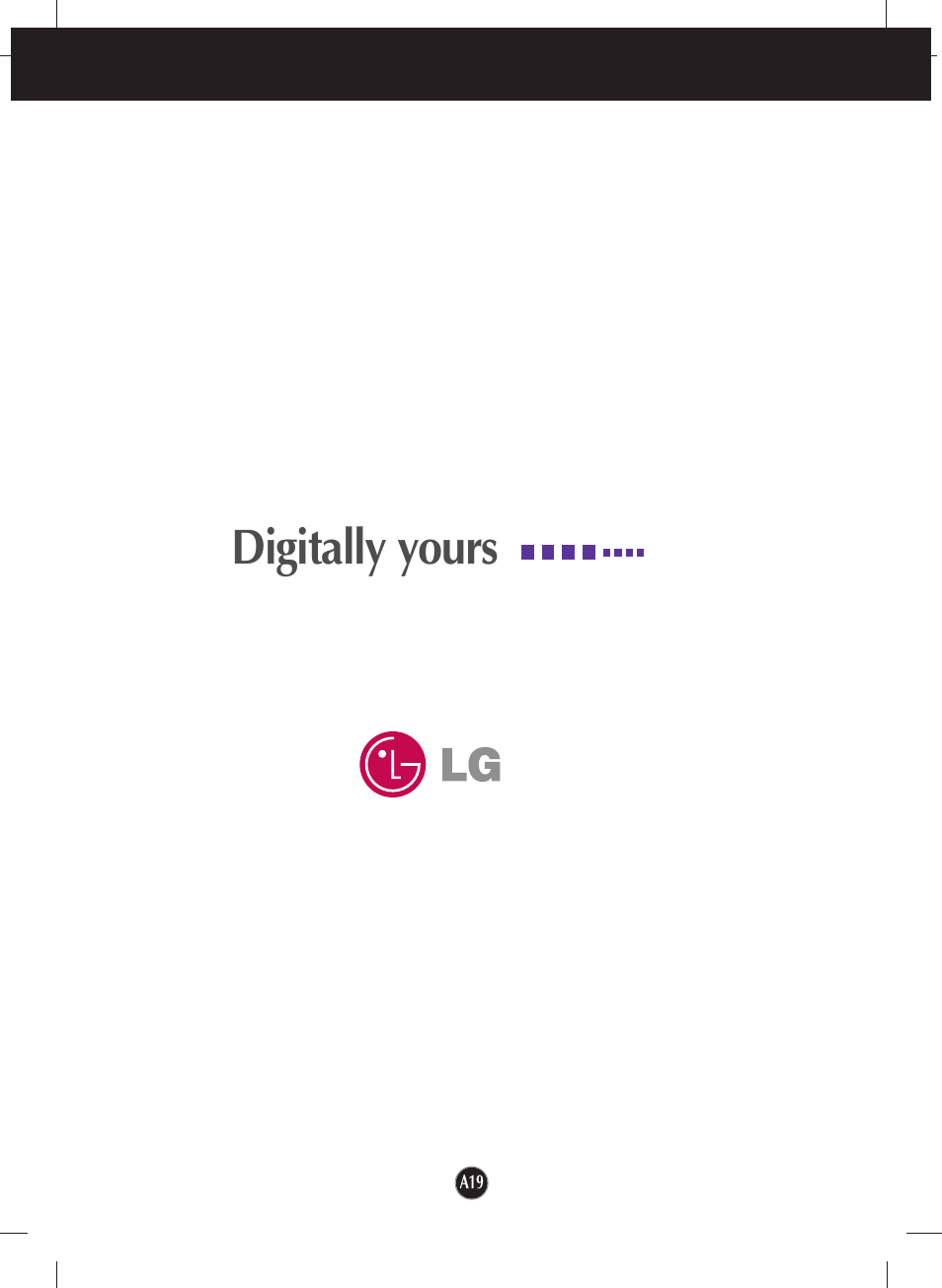 Digitally yours | LG L1717S User Manual | Page 20 / 20