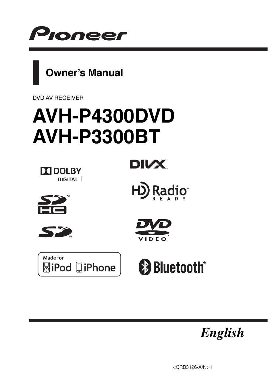 Pioneer AVH-P3300BT User Manual | 112 pages pioneer deh wiring diagram 34 
