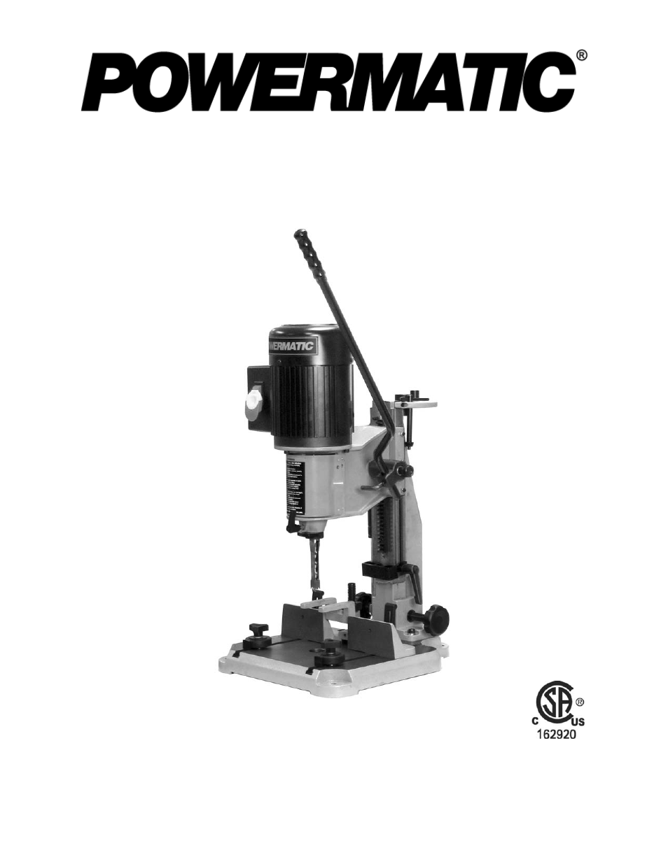 Powermatic Model 701 Bench Top Mortiser  Instruction & Parts Manual *305 