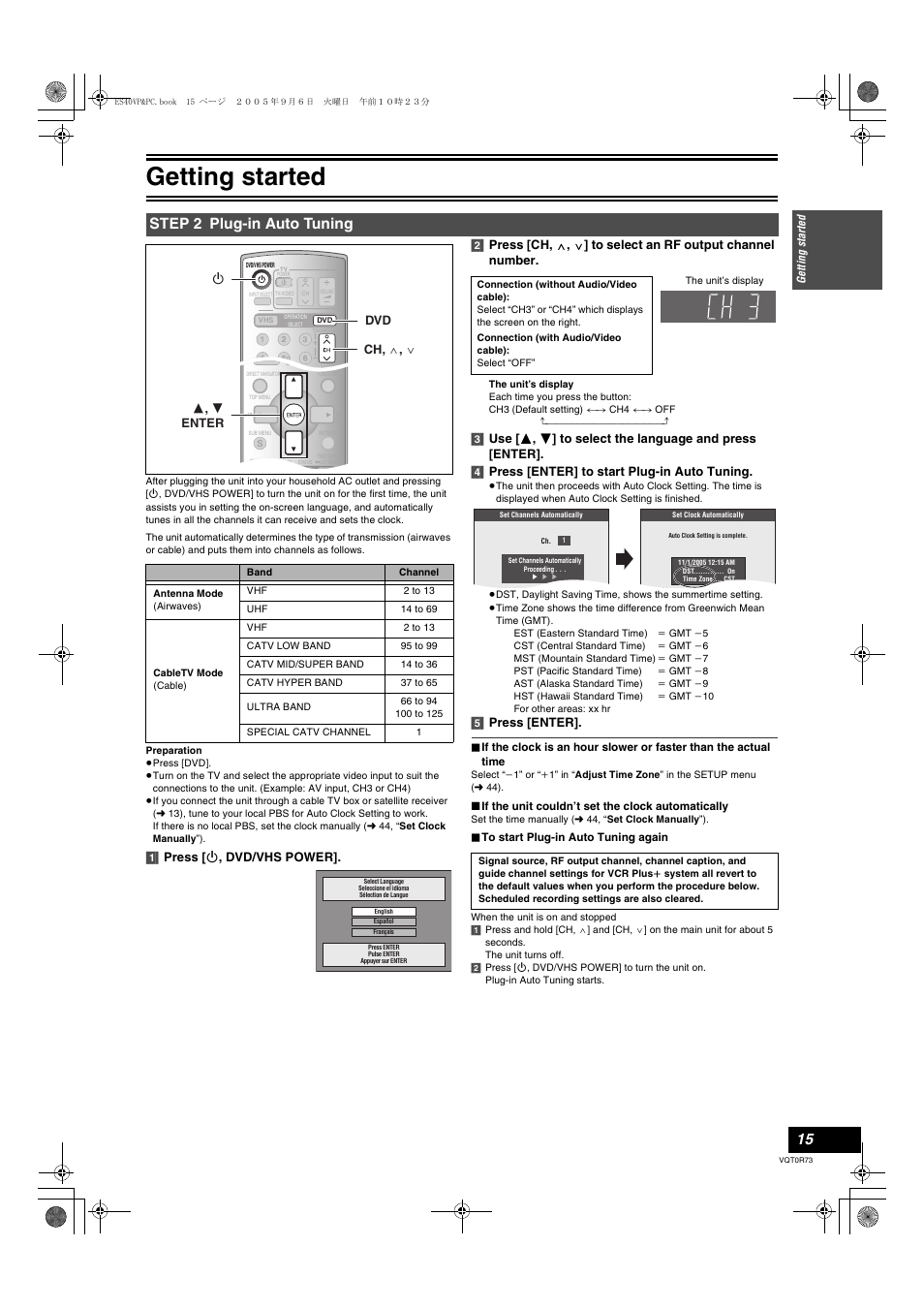 Step 2 plug-in auto turning, Step 2 plug-in auto tuning, L 15