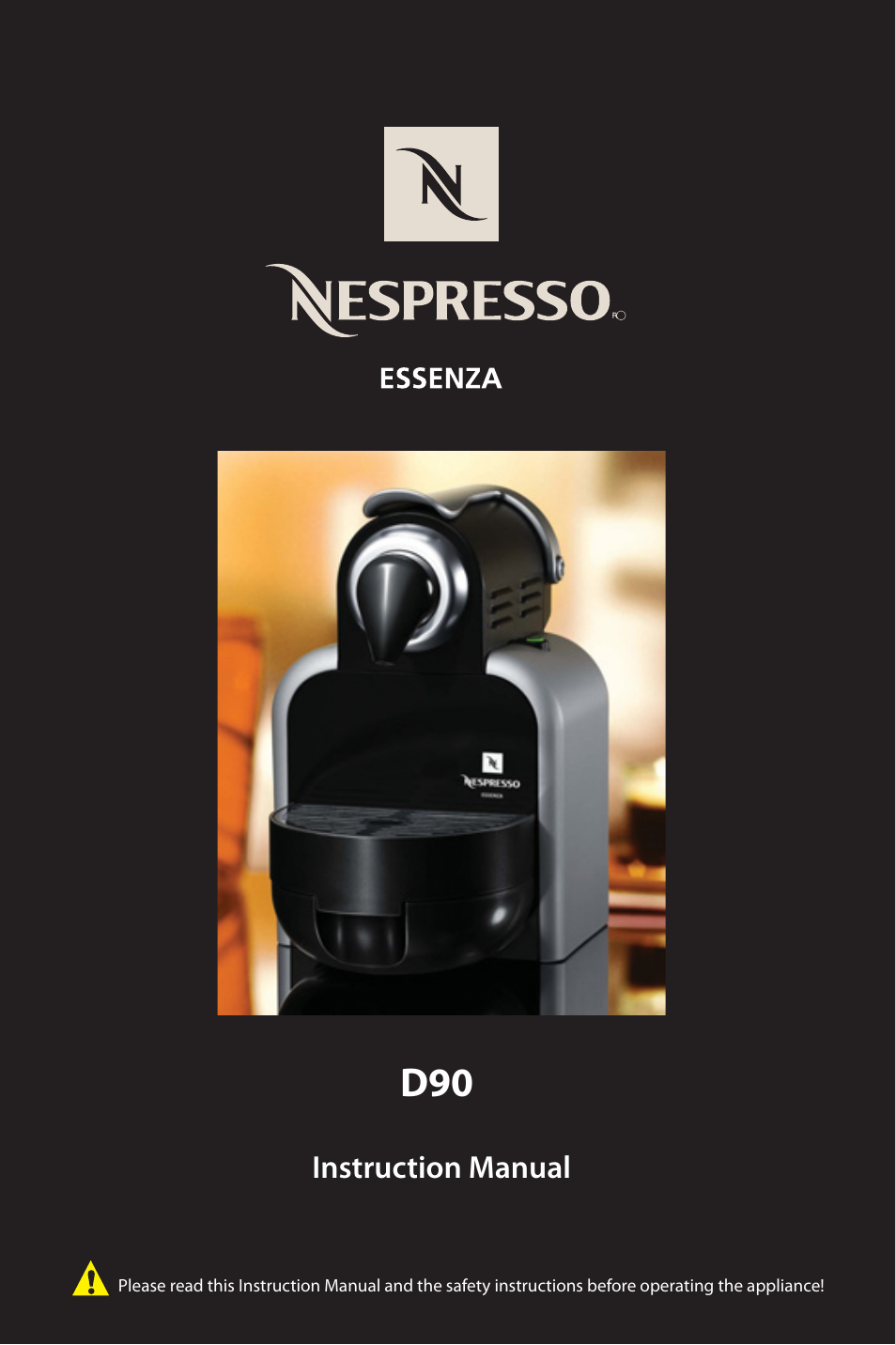 harpun Vis stedet forsendelse Nespresso Essenza D90 User Manual | 7 pages