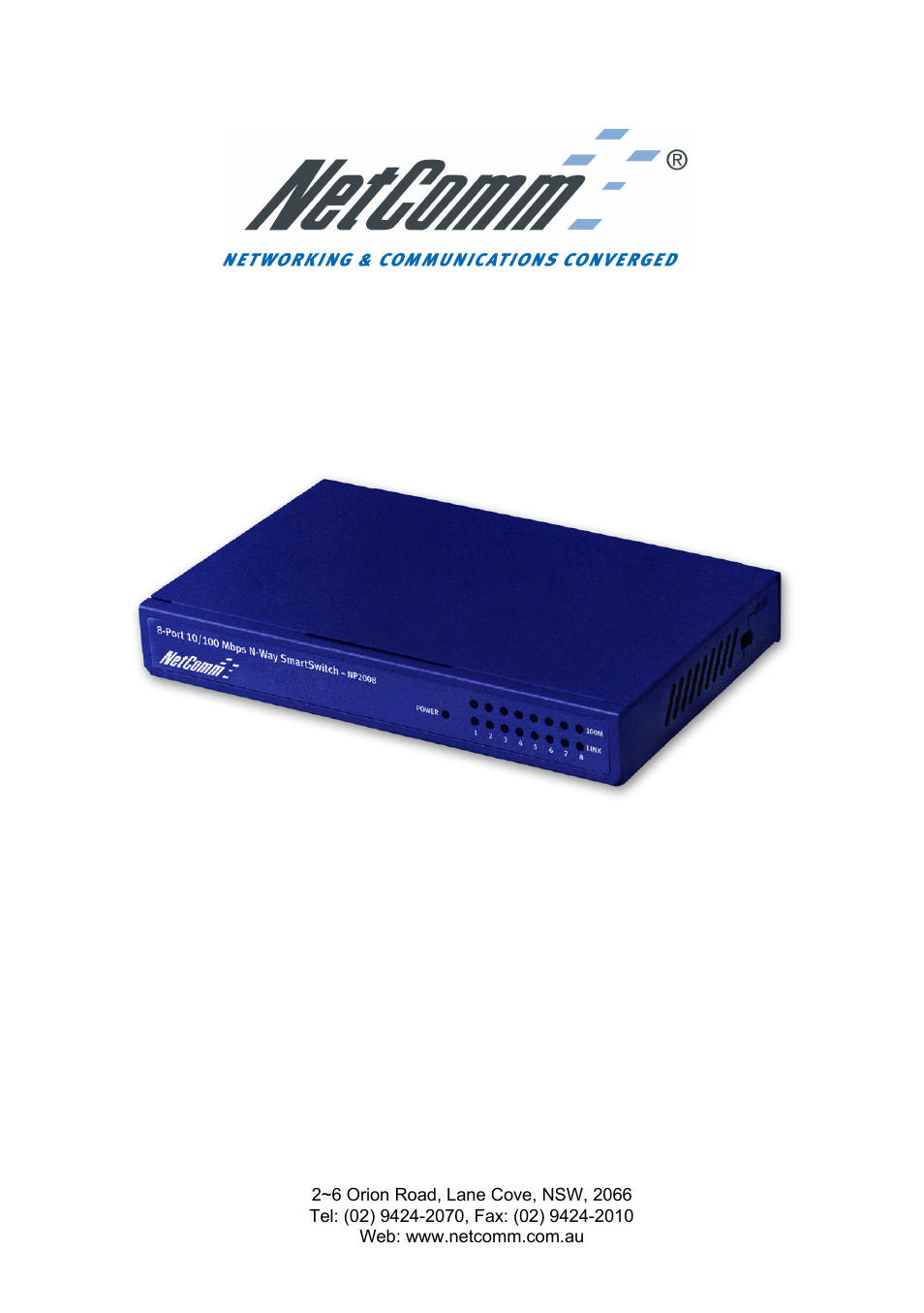 NetComm NP2008 User Manual | 12 pages