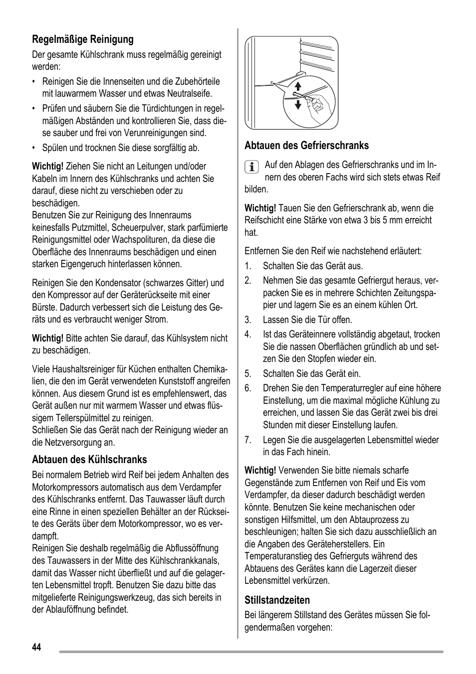 ZANKER KBT 23001 SB User Manual | Page 44 / 52