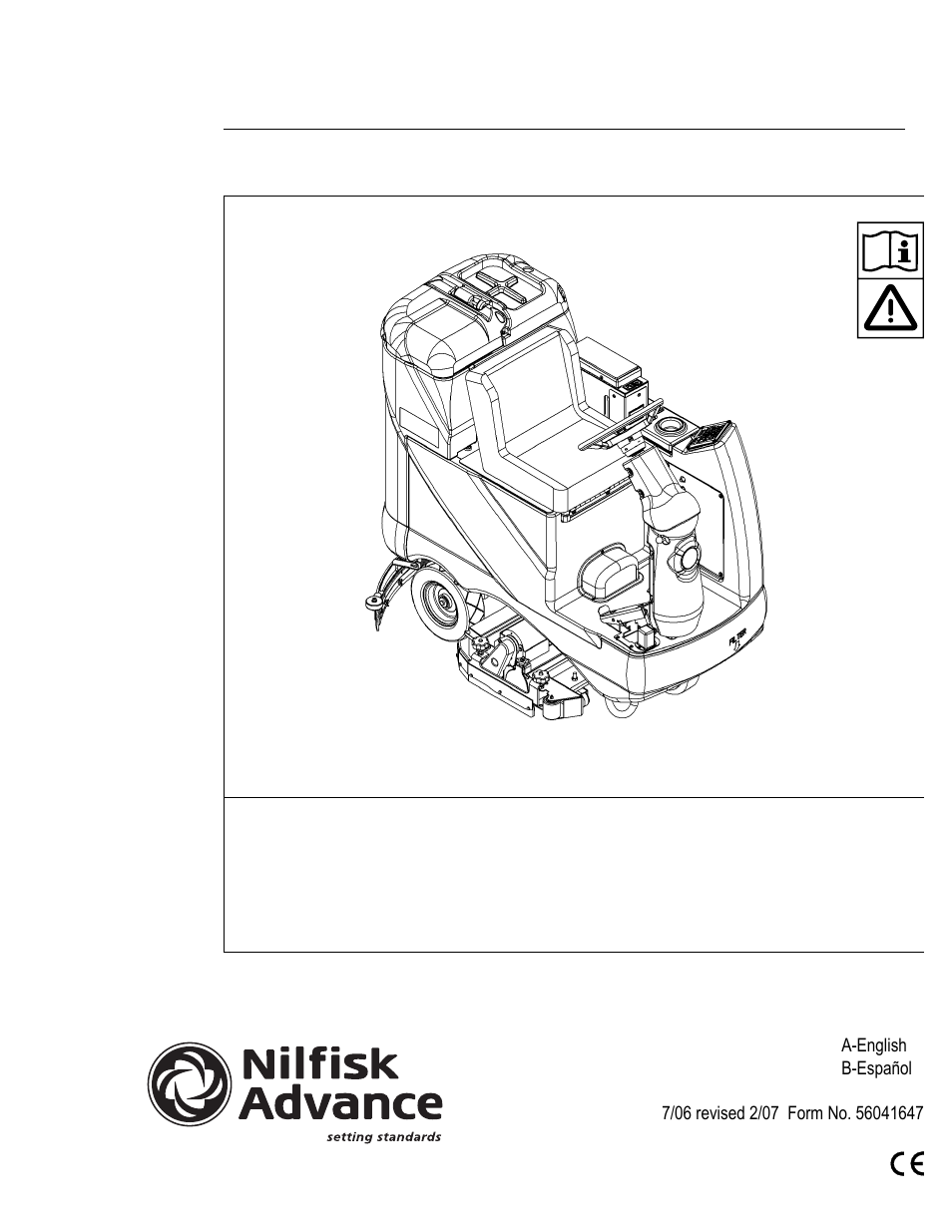 Nilfisk-Advance America 56316025 (R32-C) User Manual | 36 pages