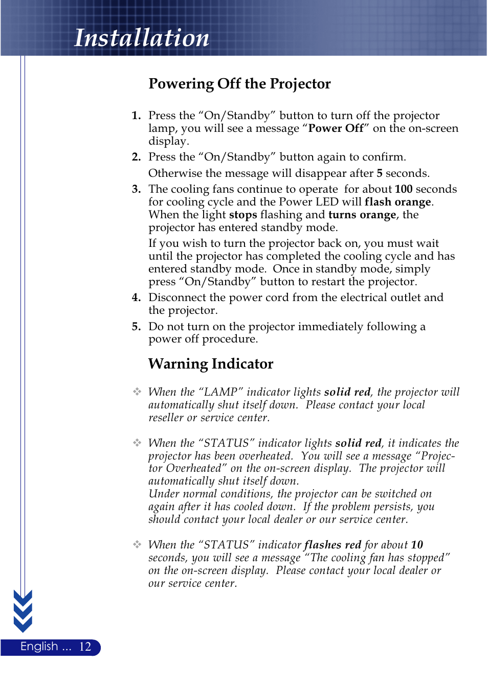 projector | NEC LT20 User Manual 