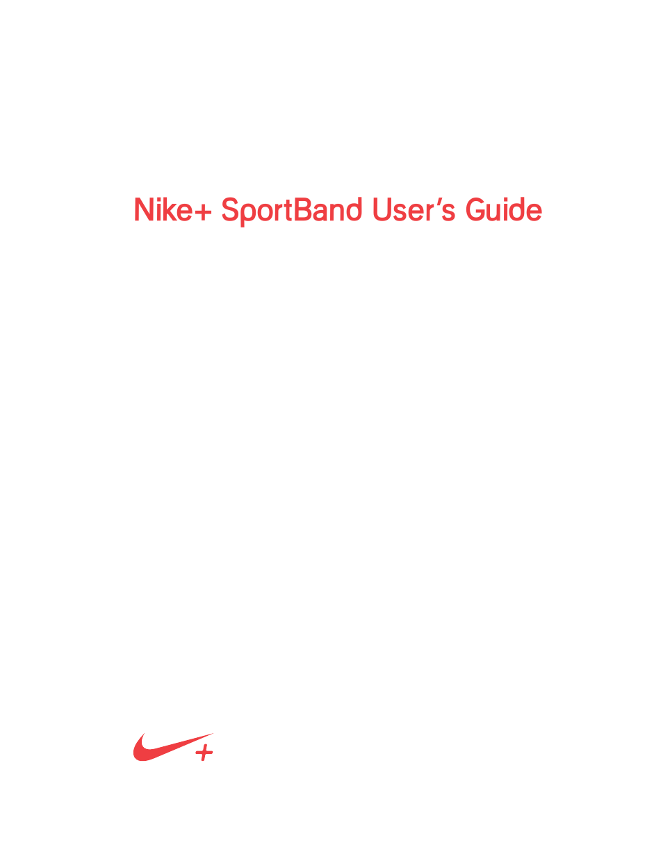Investigación africano Sano Nike + SPORTBAND User Manual | 32 pages