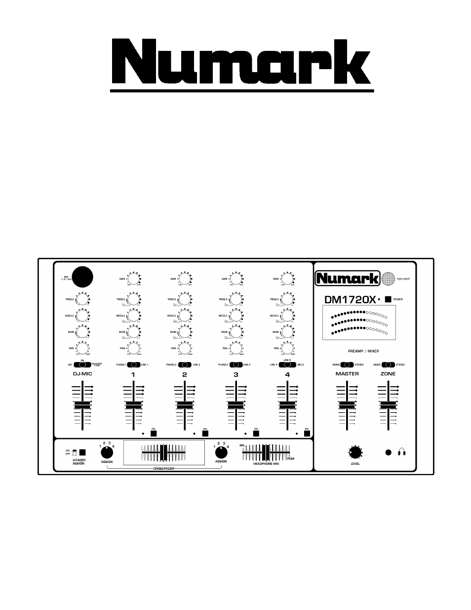 Numark Industries DM1720X User Manual | 12 pages