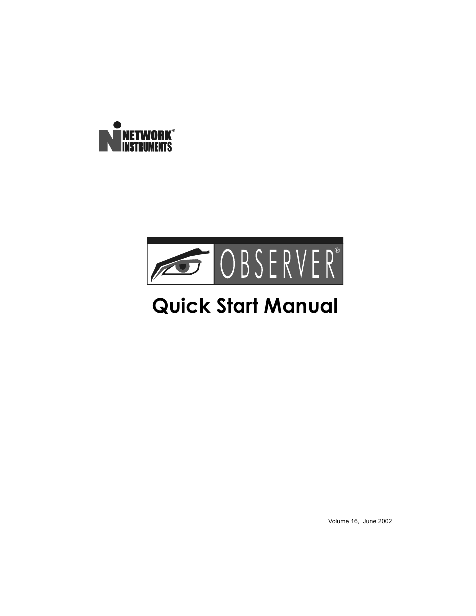 Network Instruments Observer User Manual | 28 pages