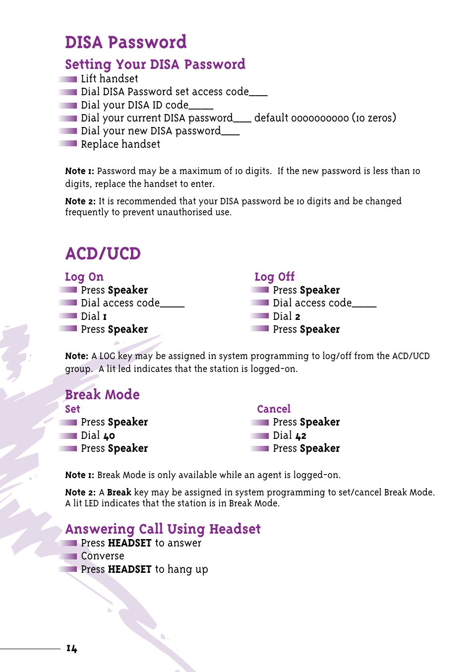 Disa Password Acd Ucd Setting Your Disa Password Nec Xen User Manual Page 16 24 Disa Password Acd Ucd Setting Your Disa Password Nec Xen User Manual Page 16 24