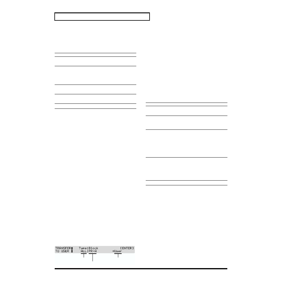 Transmitting Data To User Memory Roland Xp 30 User Manual Page 1 216