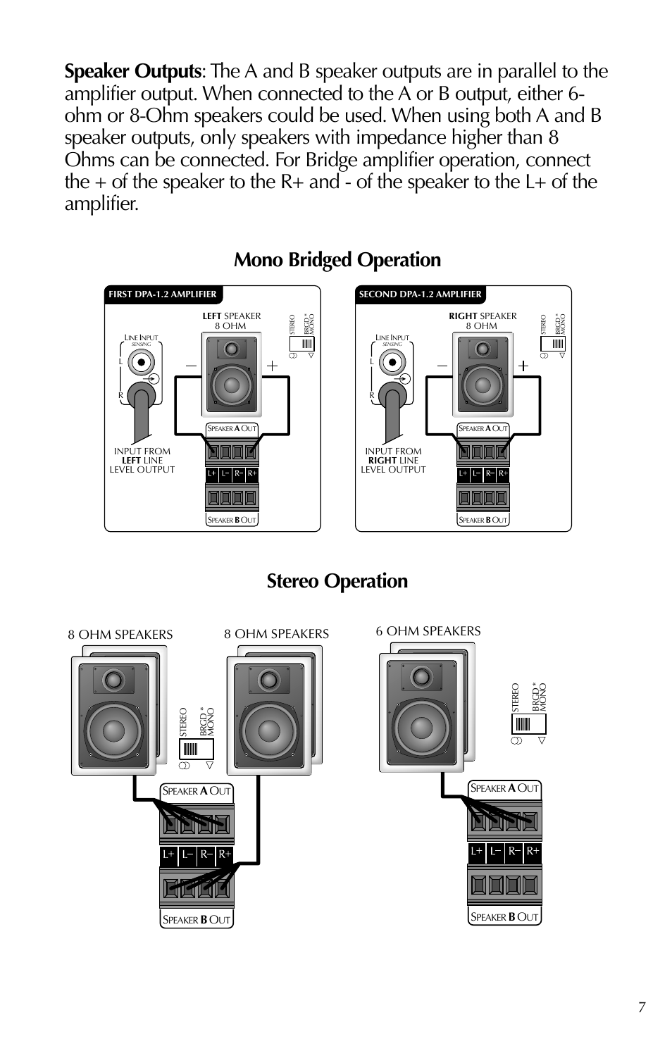 amp for 6 ohm speakers