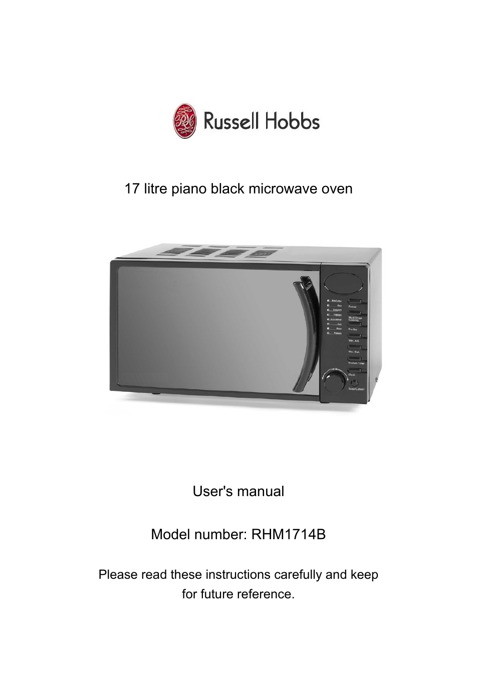 how to use russell hobbs microwave oven