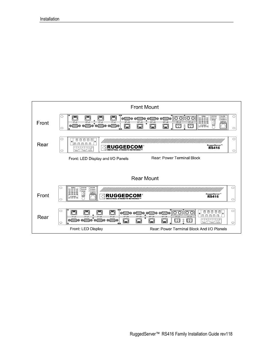Installation Mounting 2 Installation Ruggedcom Rs416 User Manual Page 12 43 Original Mode Installation Mounting 2 Installation Ruggedcom Rs416 User Manual Page 12 43 Original Mode