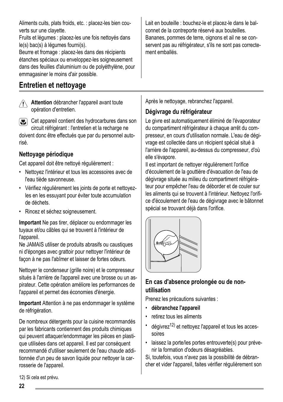 Entretien et nettoyage | ZANKER ZKK 9008 User Manual | Page 22 / 36