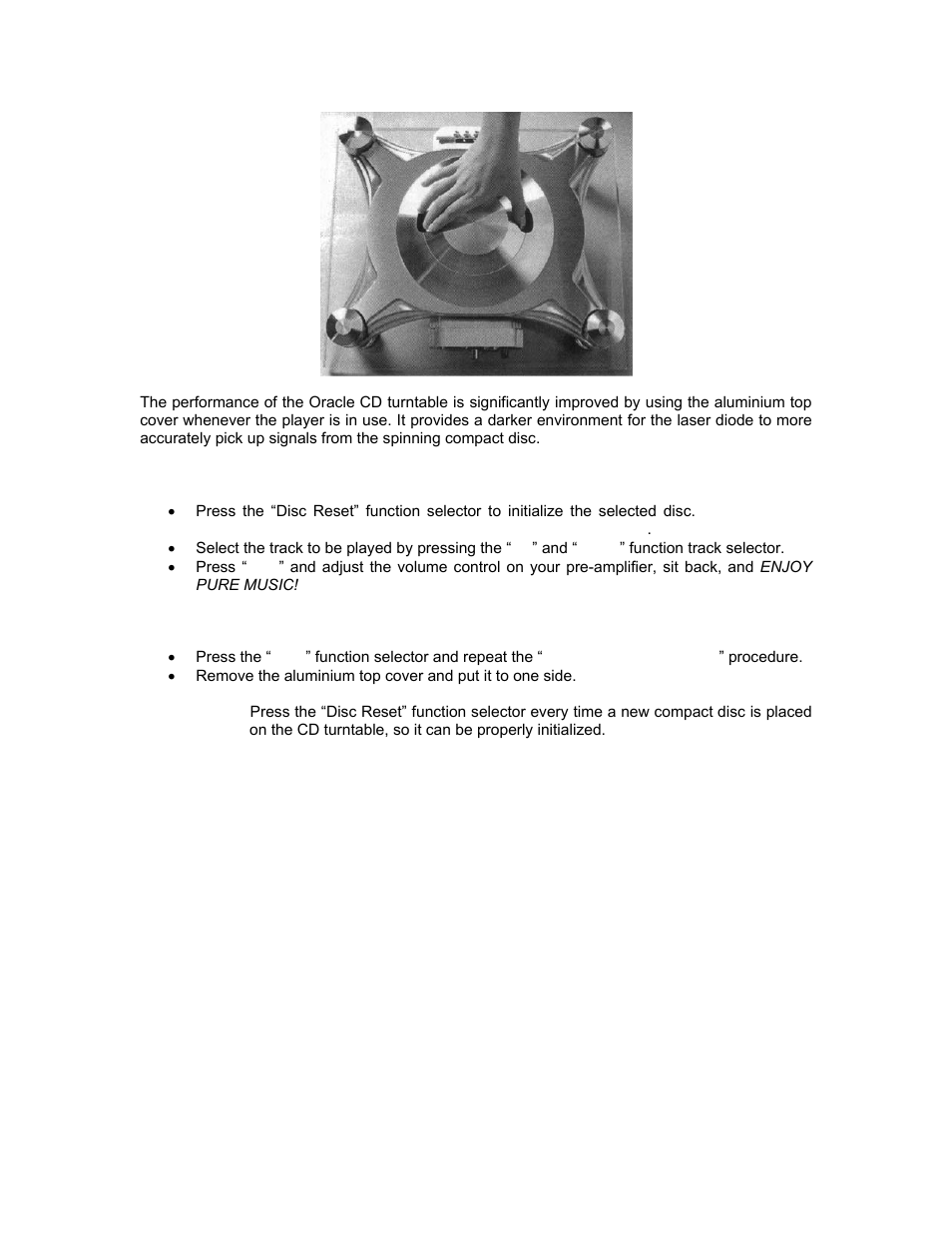 Oracle Audio Technologies CD 2000 User Manual | Page 14 / 21