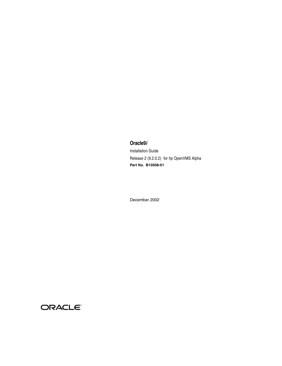 Oracle Audio Technologies ORACLE9I B10508-01 User Manual | 186 pages