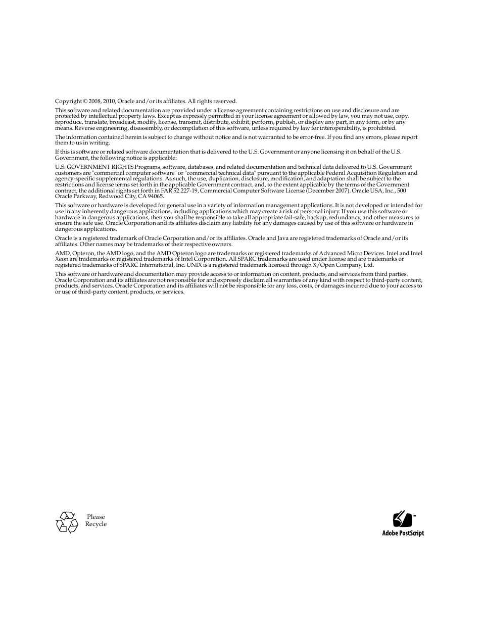 Oracle Audio Technologies Sun StorageTek ATCA 4Gb FC Dual Port HBA SG-XPCIE2FC-ATCA-Z User Manual | Page 2 / 48