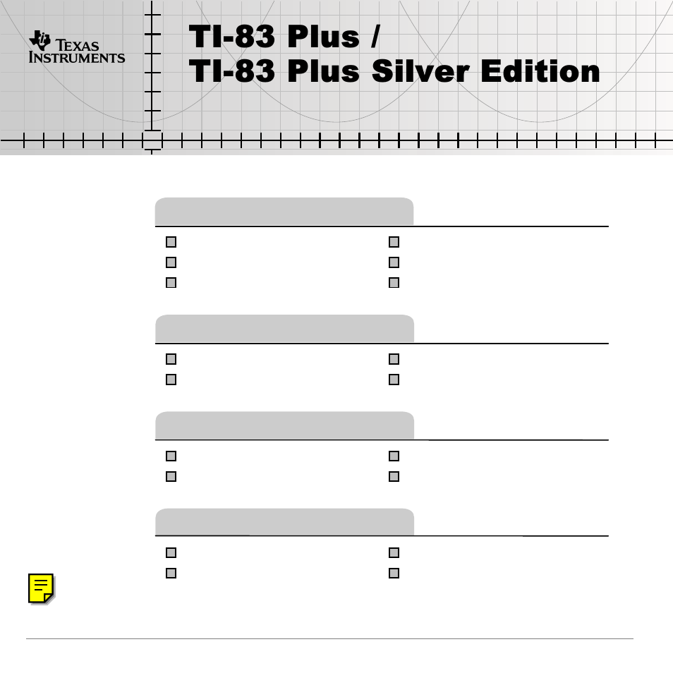 Texas instruments ti 83 plus user manual 827 pages also for ti 83 