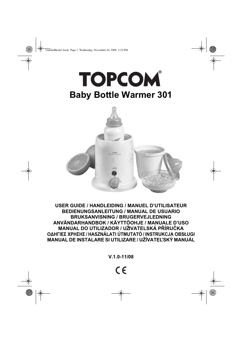topcom baby bottle warmer 301