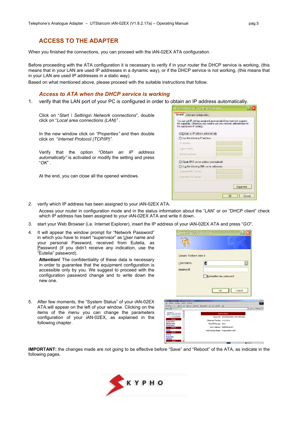 UTStarcom IAN-02EX User Manual | Page 5 / 12