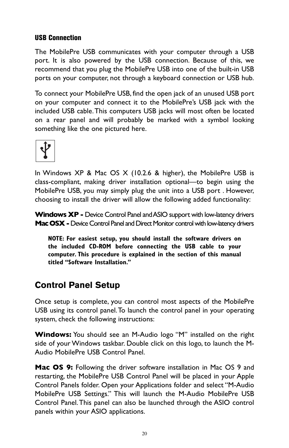 mobilepre usb driver m audio