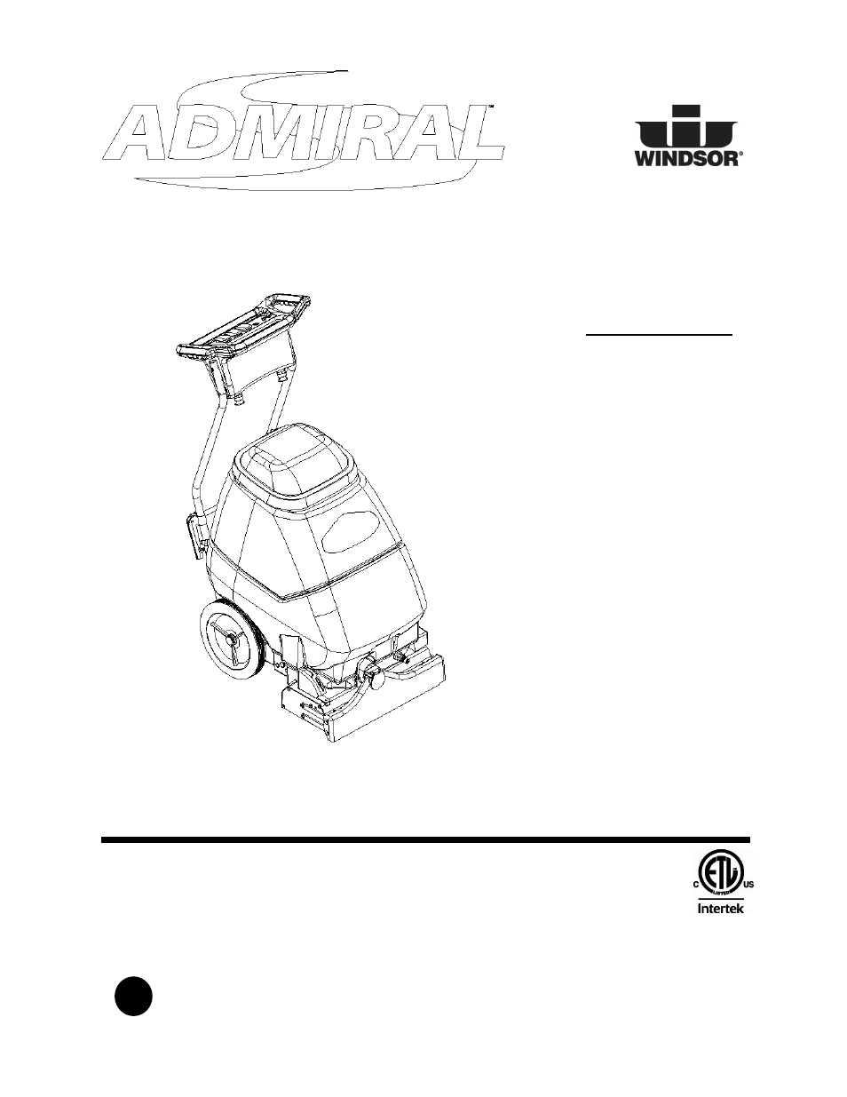 Windsor Admiral Adm8 10080170 User