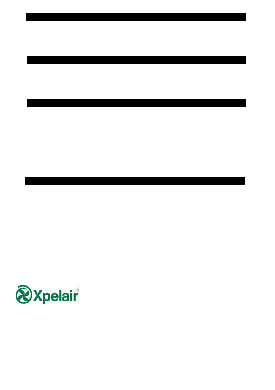 Xpelair SL150P User Manual | Page 4 / 4