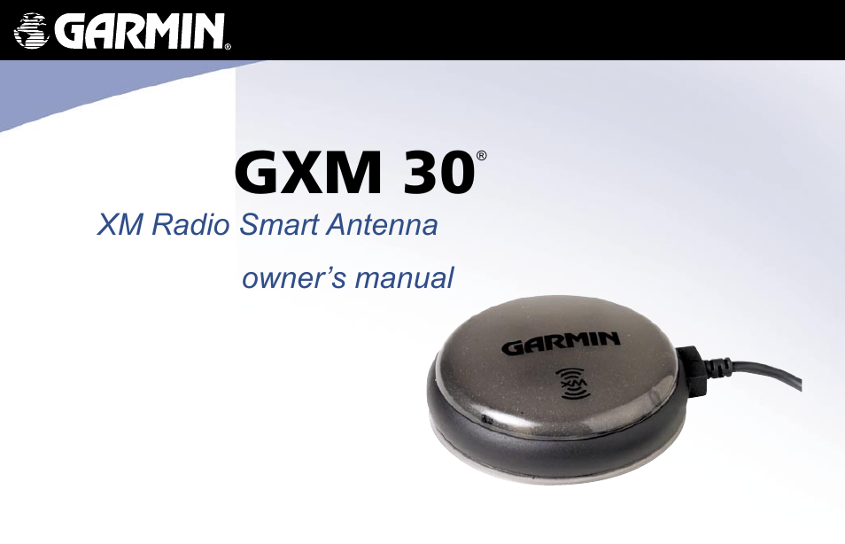 XM Satellite Radio GXM30 User Manual | 48 pages