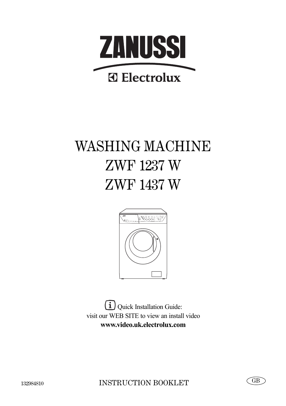 Zanussi Zwf 1437 W User Manual 28 Pages