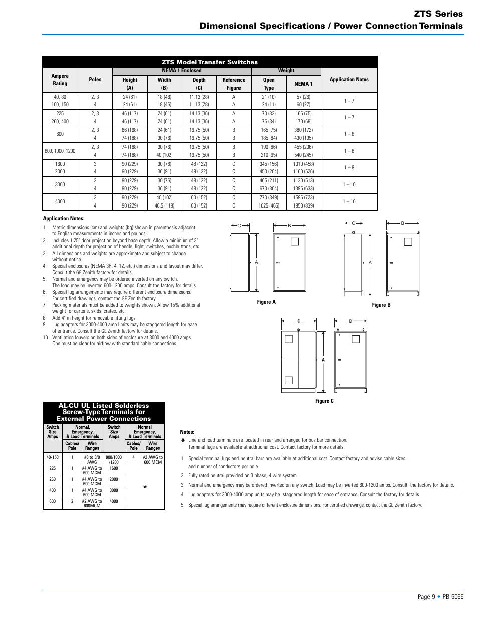 GE Zenith ZTS Series User Manual | Page 9 / 10