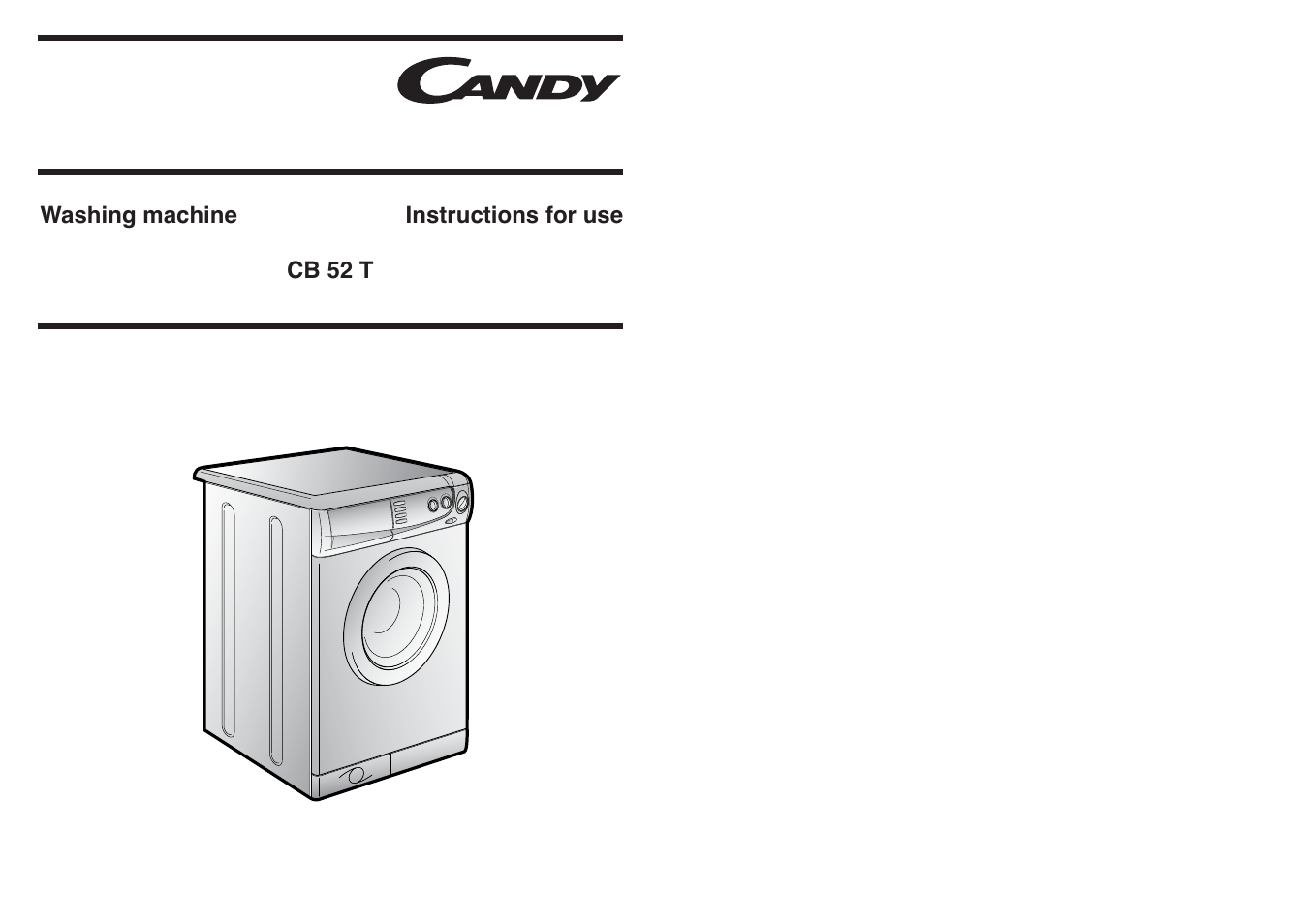 Candy CB 52 T SINGAPORE User Manual | 17 pages | Original mode