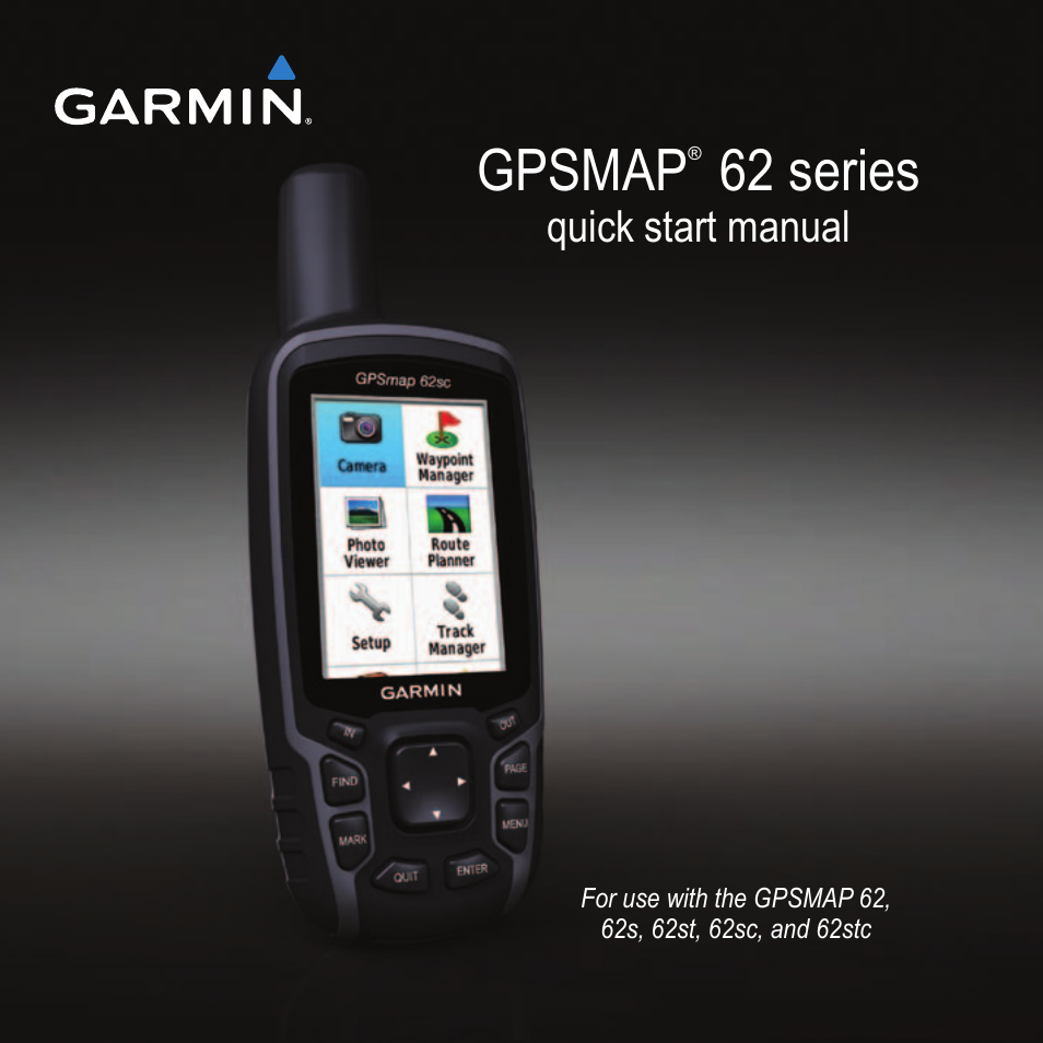 solo Onkel eller Mister Festival Garmin GPSMAP 62stc User Manual | 12 pages | Also for: GPSMAP 62s, GPSMAP  62, GPSMAP 62st, GPSMAP 62sc