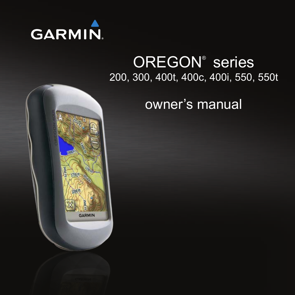 Garmin Oregon 400t User Manual 56 pages