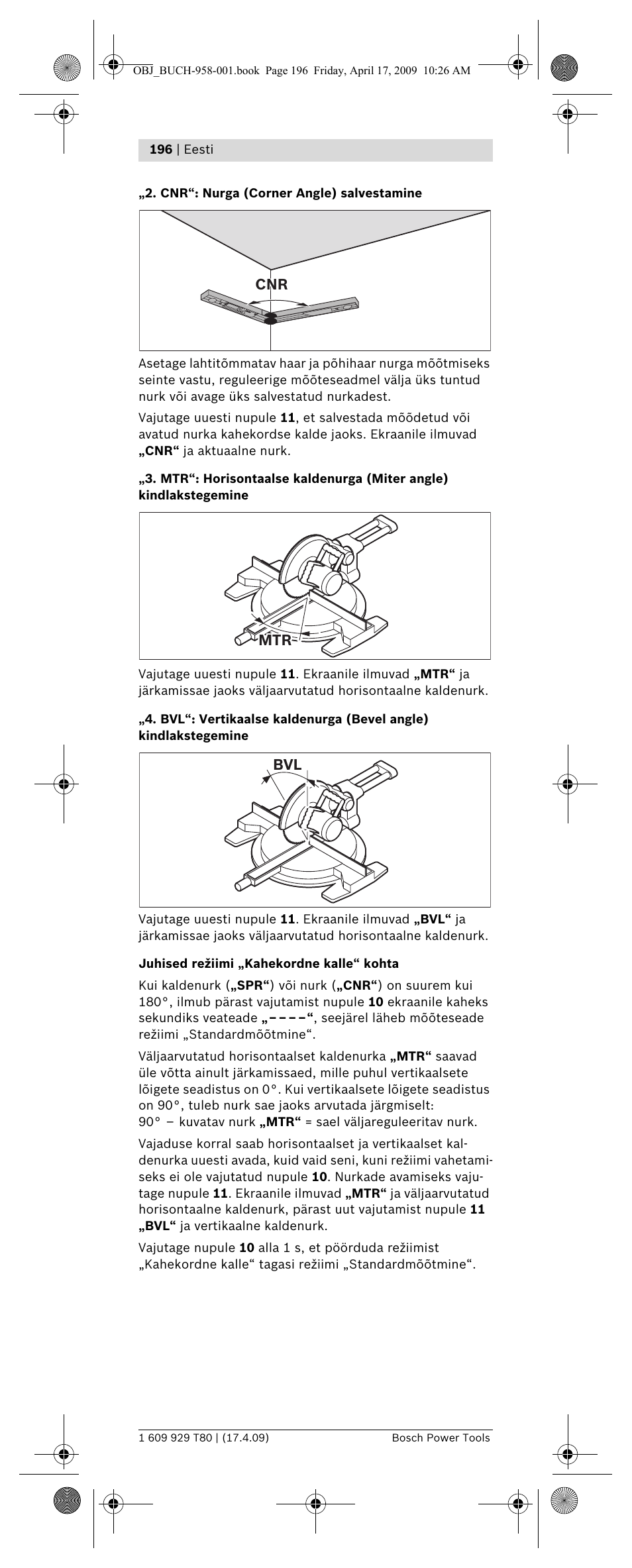 Bosch Gam 2 Mf Professional User Manual Page 196 246