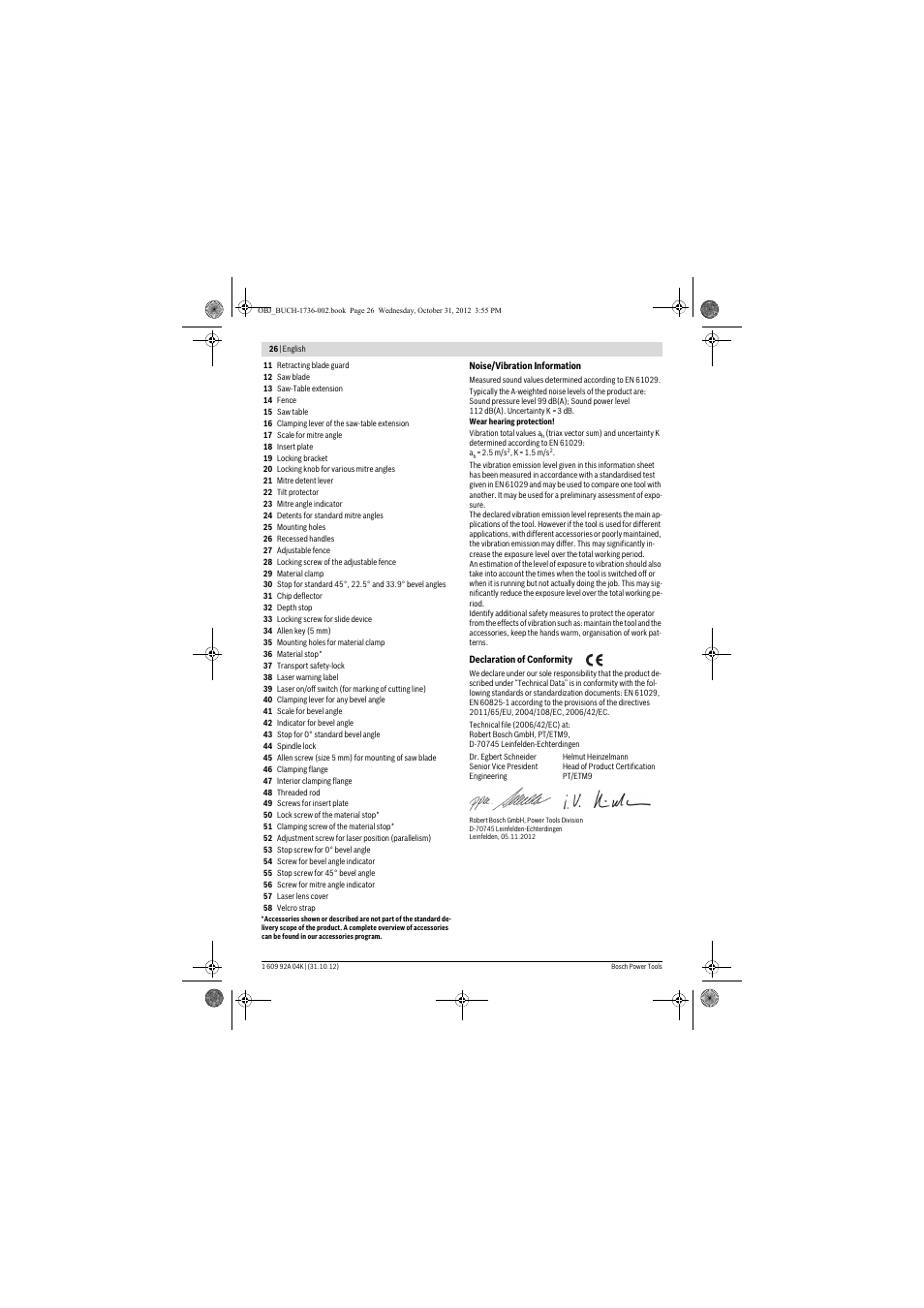 Bosch Gcm 8 Sjl Professional User Manual Page 26 332