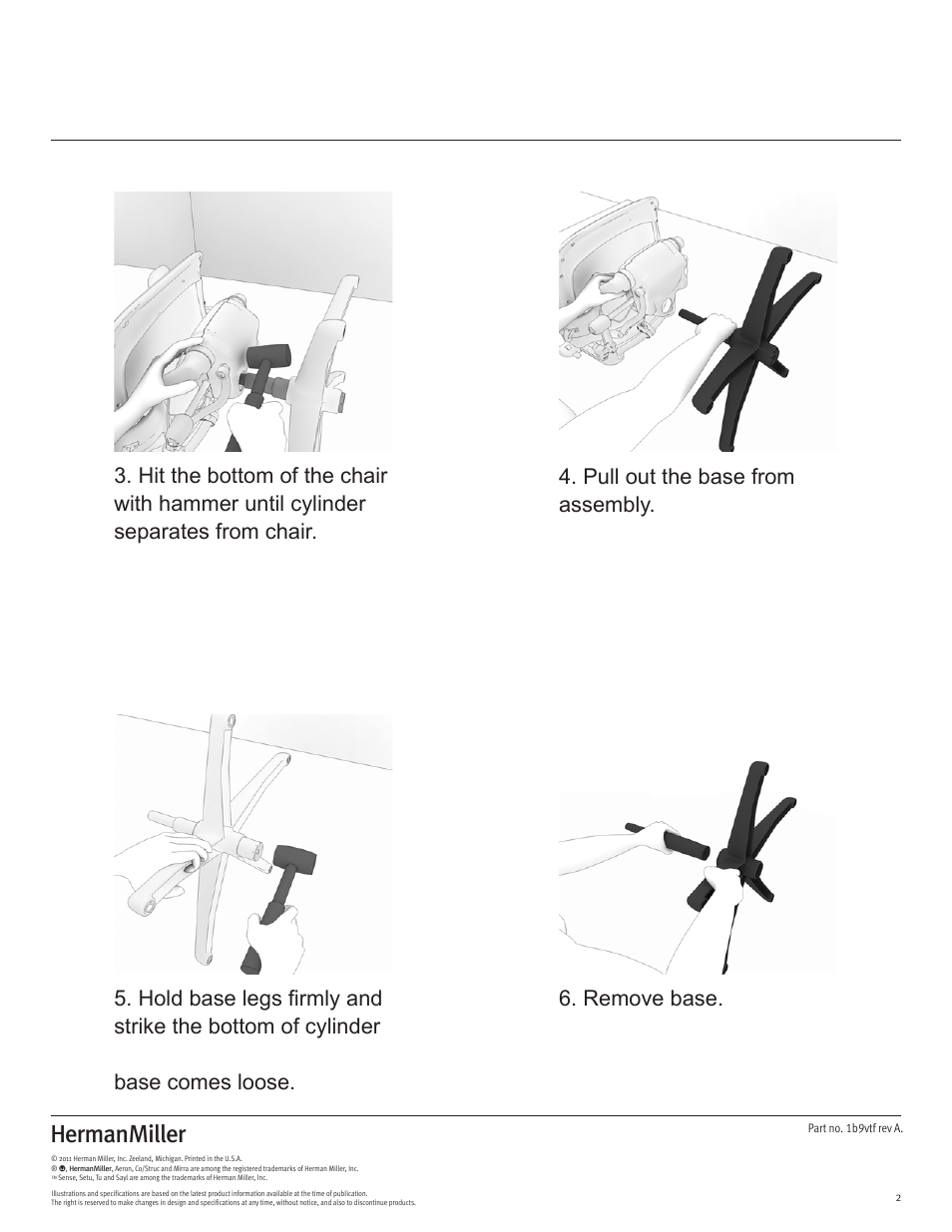 Herman Miller Aeron Chairs Disassembly For Recycling User Manual Page 2 11