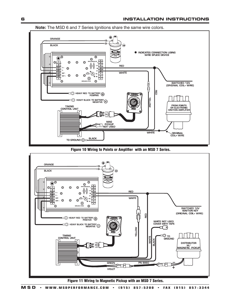 MSD 8680 Adjustable Timing Control Installation User Manual | Page 6 / 8 Ignition Module Wiring Diagram Manuals Directory