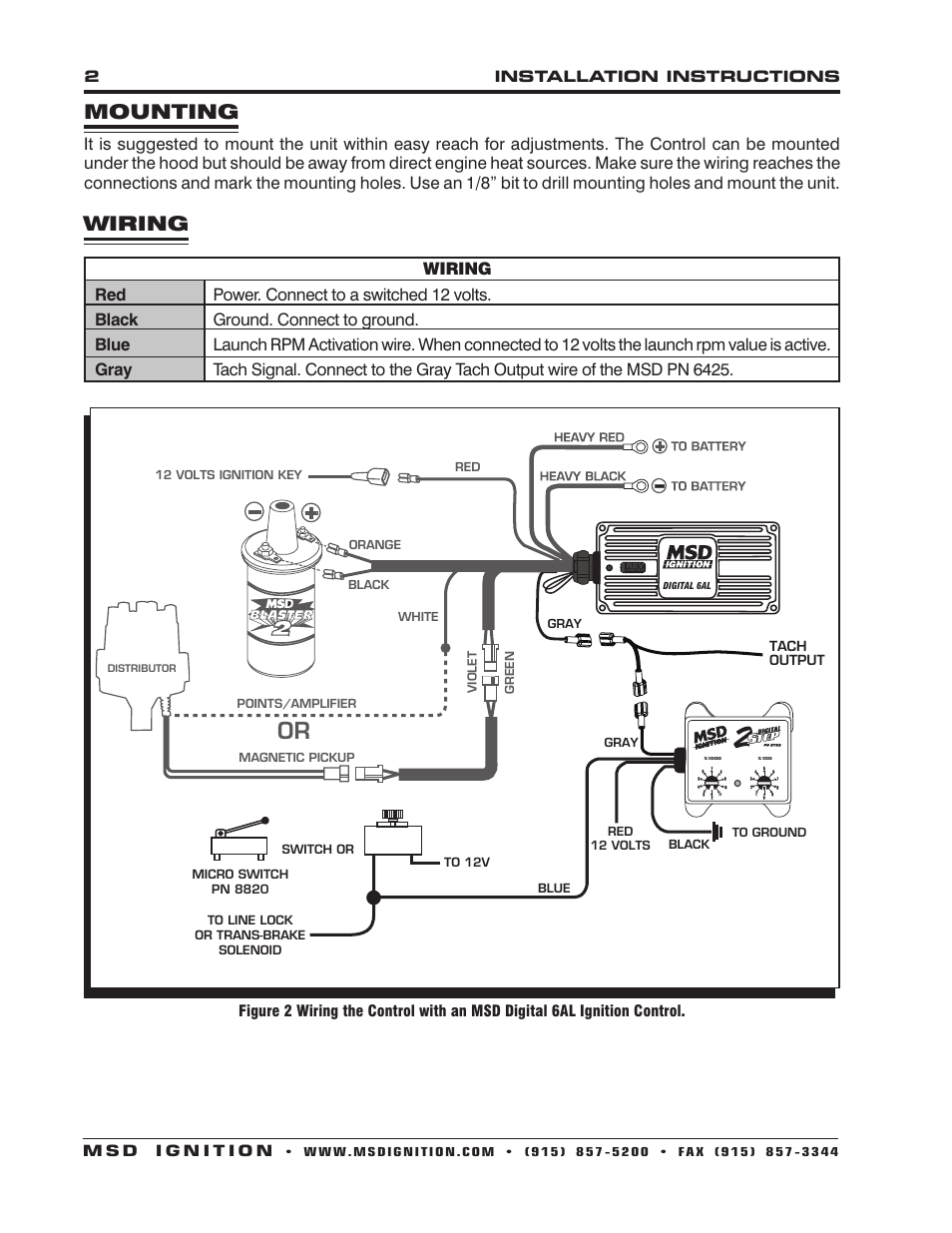 Msd Ignition 6al Wiring Diagram