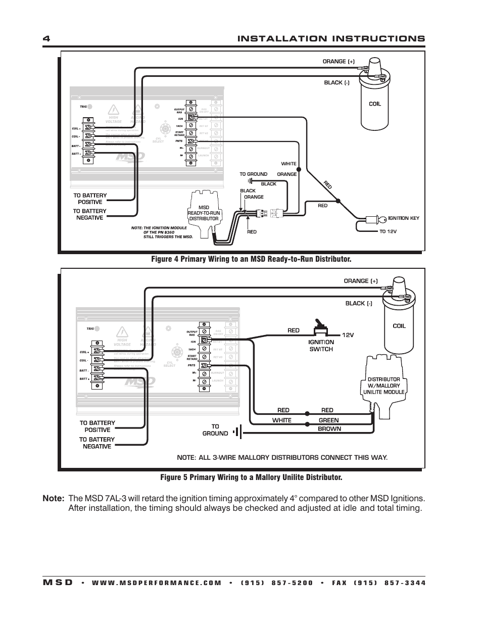 4installation instructions m s d | MSD 7330 7AL-3 Ignition Control